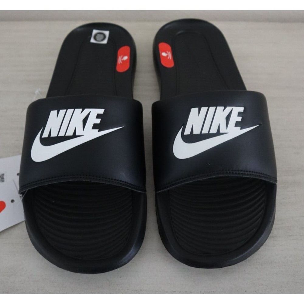 Nike CN9675 002 Men's Sz 13 Black/White Victori One Slide Sandals